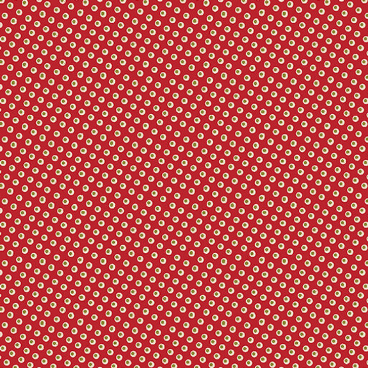 Benartex - White Christmas - Pebbles, Red