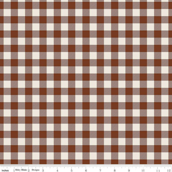 Riley Blake - Pumpkin Spice - Plaid, Spice