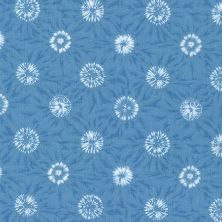 Robert Kaufman - Shibori Blues - White Circles, Blue