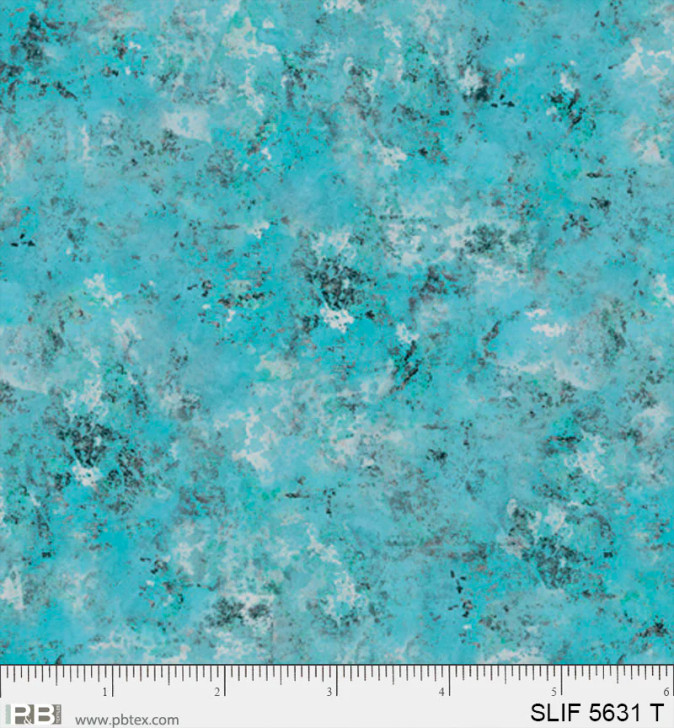 P & B Textiles - Still Life - Stone Texture, Turquoise