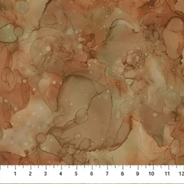 Northcott - Lone Wolf - Marble Texture, Light Rust