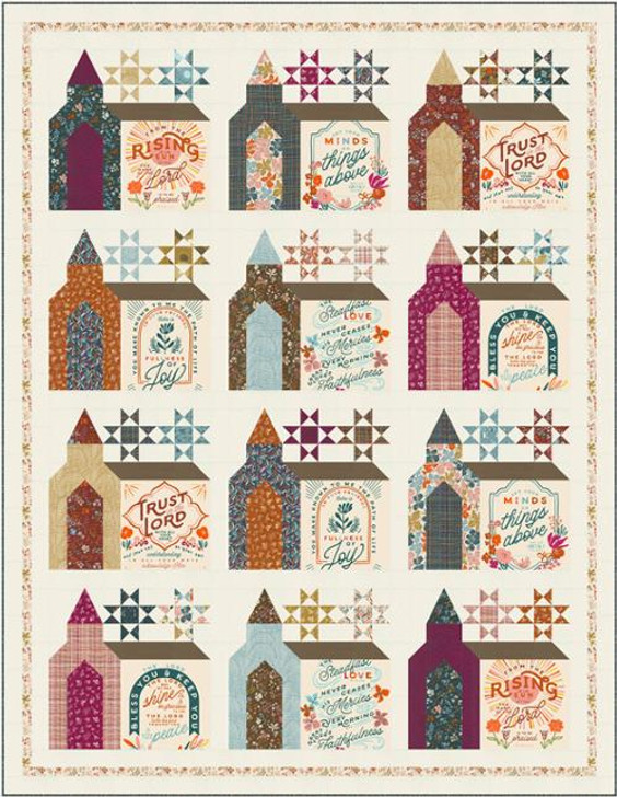 Moda Quilt Kit - Things Above Kit - Based on Things Above Fabric -  68" x 88" 
