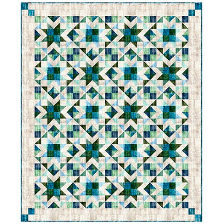 Quilting Treasures Pattern - Trailside Stars - Featuring Into The Woods Coll.