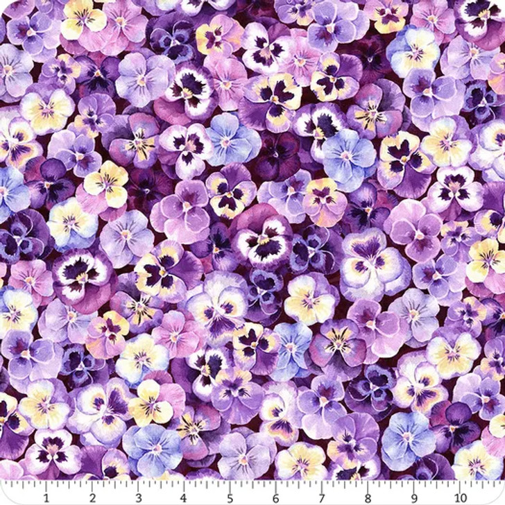 Hoffman California - Flower Shoppe - Pansies, Purple
