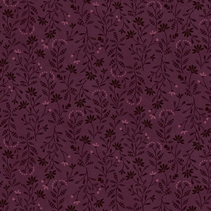 Henry Glass - Flossies Flowers - Calicos, Aubergine
