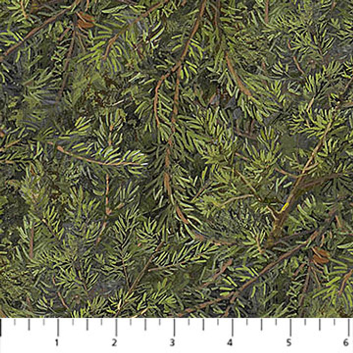 Northcott - Wilderness: Naturescapes - Evergreens, Green