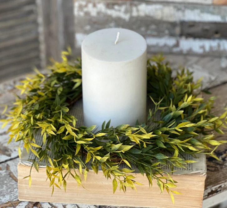 Candle Ring - Olivine Ash 14"