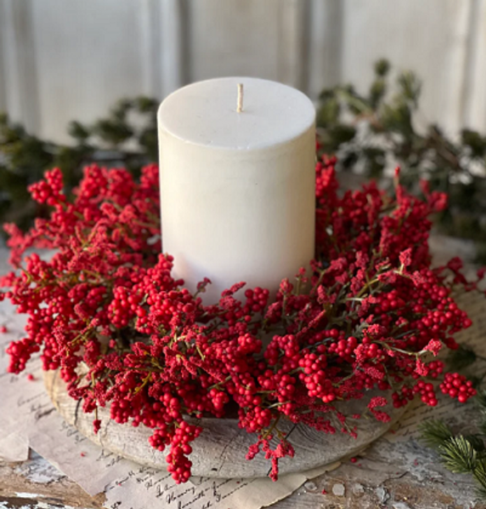 Candle Ring - Lavish Berry 12", Scarlet