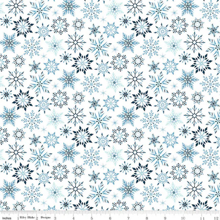 Riley Blake - Winter Magic - Snowflakes, White
