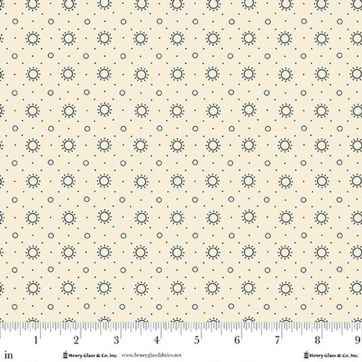 Henry Glass - Buttercream & Brickle Bits - Radiant Circles, Cream