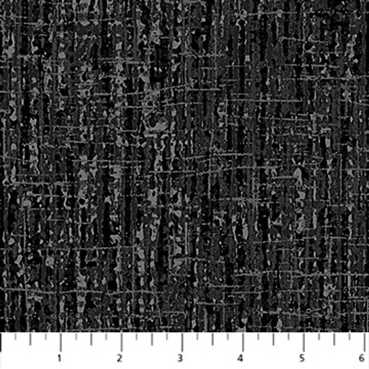 Northcott - Urban Oasis Flannel - Tweed, Black