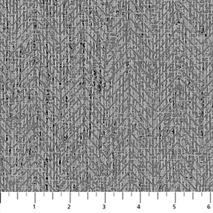 Northcott - Urban Oasis Flannel - Herringbone, Gray