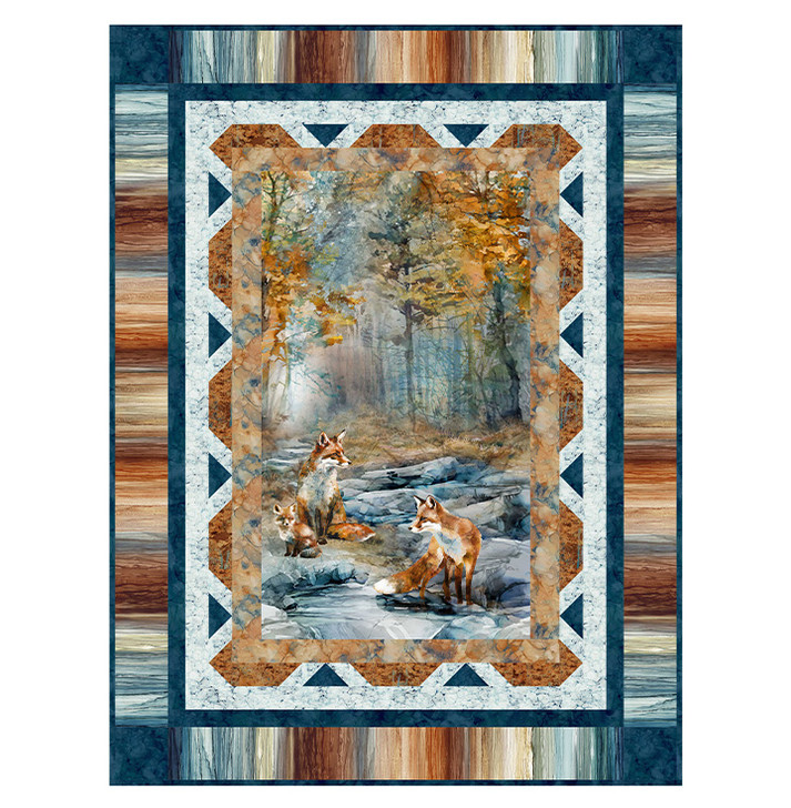 Northcott Pattern - Leash on Life - Based on Fox Den Collection -  48” x 64”