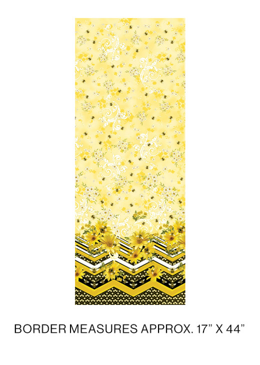 Kanvas Studio - Buzzworthy - Border Print, Yellow/Gold