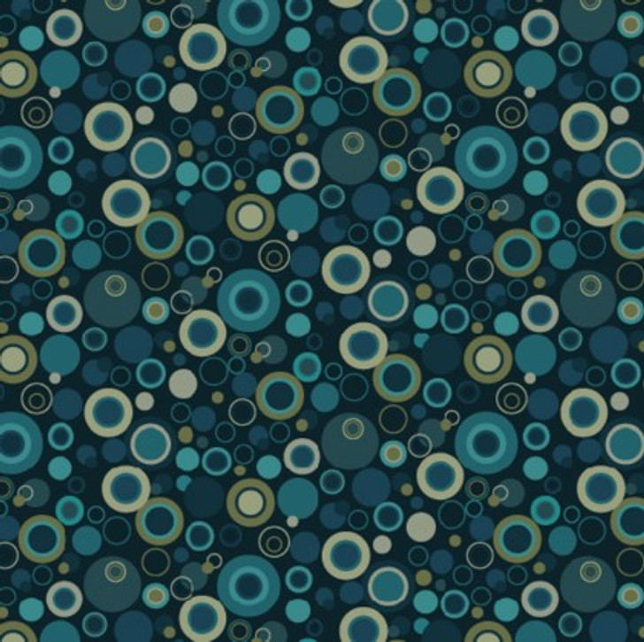 Henry Glass - Bubble Dot Basics, Navy
