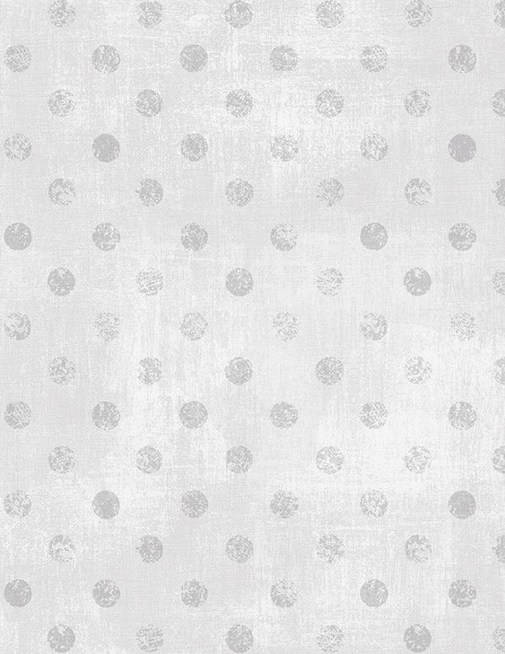 Wilmington Prints - Essentials Dry Brush Checks Dots Plaid - Dots, Silver