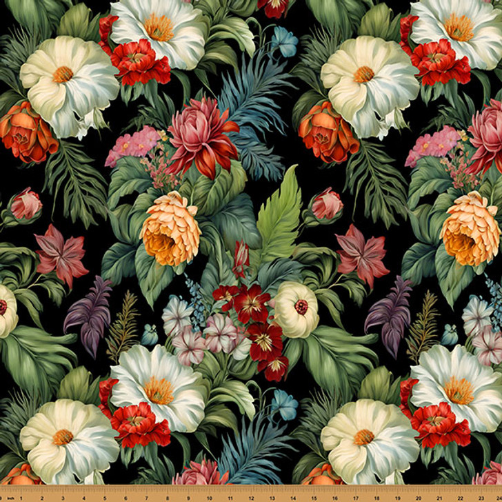 Hoffman California - Island Bouquet - Tropical Floral, Tropical