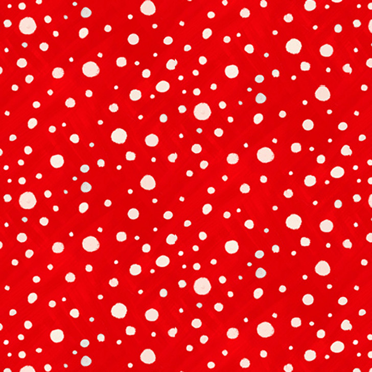 Quilting Treasures - Gnome For The Holiday - Dots, Red