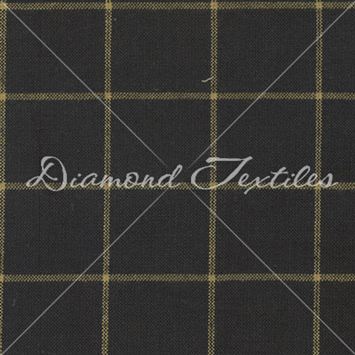 Diamond Textiles - Country Homespuns - Large Check, Tan & Black