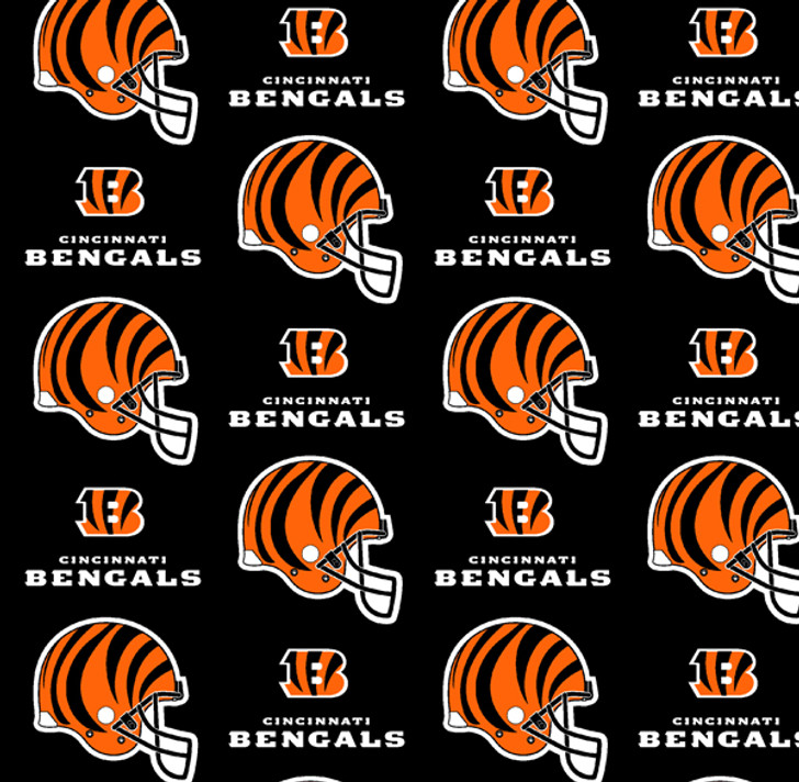 Fabric Traditions - NFL - Cinncinati Bengals, Black