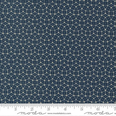 Moda - Back to Basics - Mosaic Geometrics, Blueberry - Lancaster Home ...