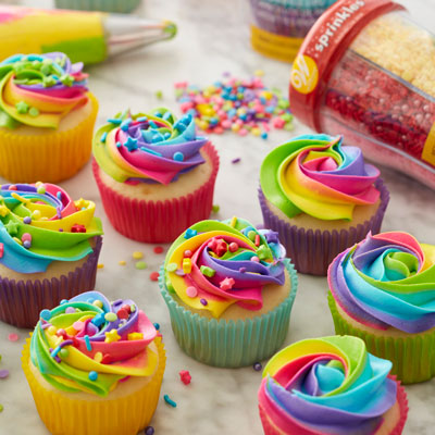 Cupcakes with sprinkels