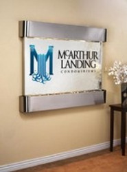 ​ Custom Wall Fountains with Company Logo