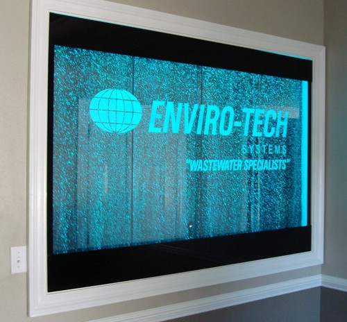 Water Gallery Enviro-Tech Bubble Wall with Etched Logo
