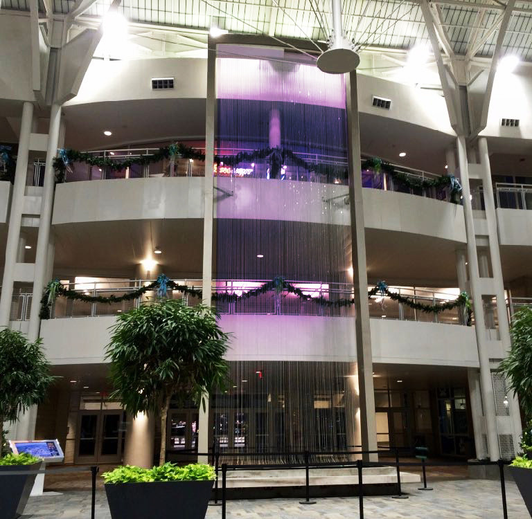 Custom Rain Curtain Water Feature | Water Gallery