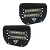 Honda Rubicon 500/520 (2015-2026) LED Headlights - Dual Wide 8" - Black | Vessel Powersports