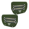 Honda Rubicon 500/520 (2015-2026) LED Headlights - Dual Wide 8" - Olive Green | Vessel Powersports