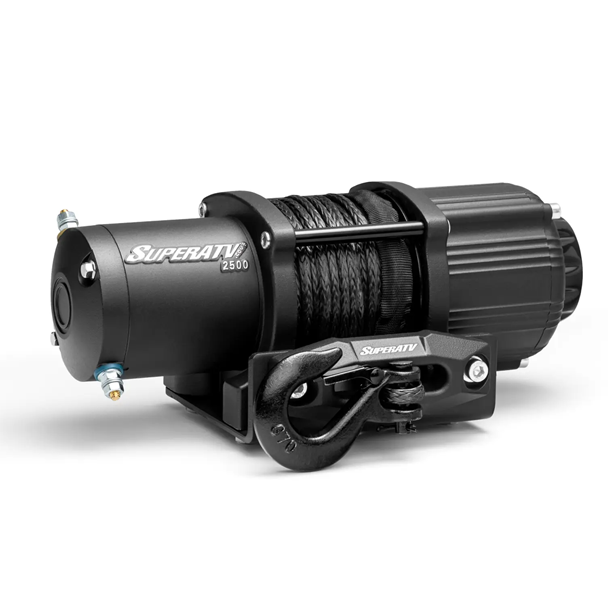 携帯　ウインチ　super winch 2500 狩猟　イノシシ　ポータブル 2500 lb. ATV/UTV Winch (Wireless & Rope) -SuperATV Black Ops