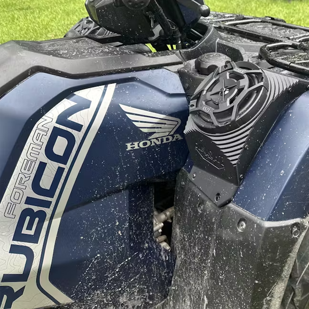 Honda Rubicon 500/520 (15-26) Bluetooth Fender Speaker Kit - Knight ATV