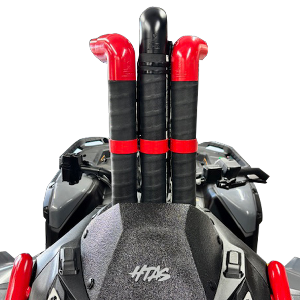 その他 M&M's EURO LIMITED - SNORKEL (RED) Can-Am Outlander 850/1000 XMR (2025+) Snorkel Riser Kit - HTAS
