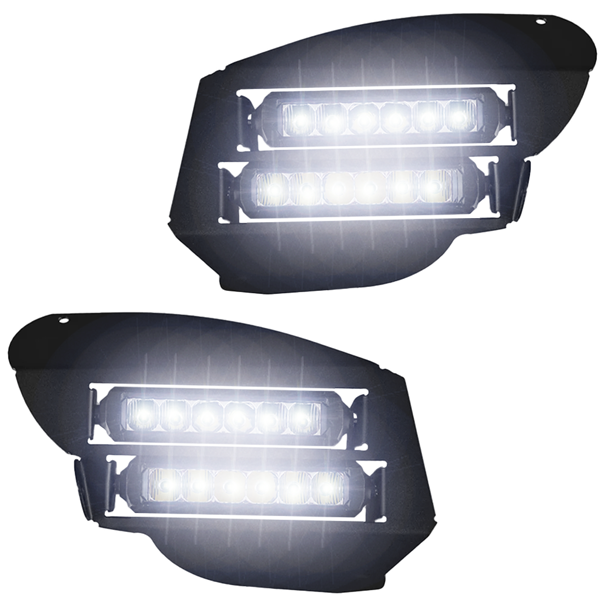 Honda Rancher 420 (07-13) LED Headlights - Dual Wide 8"