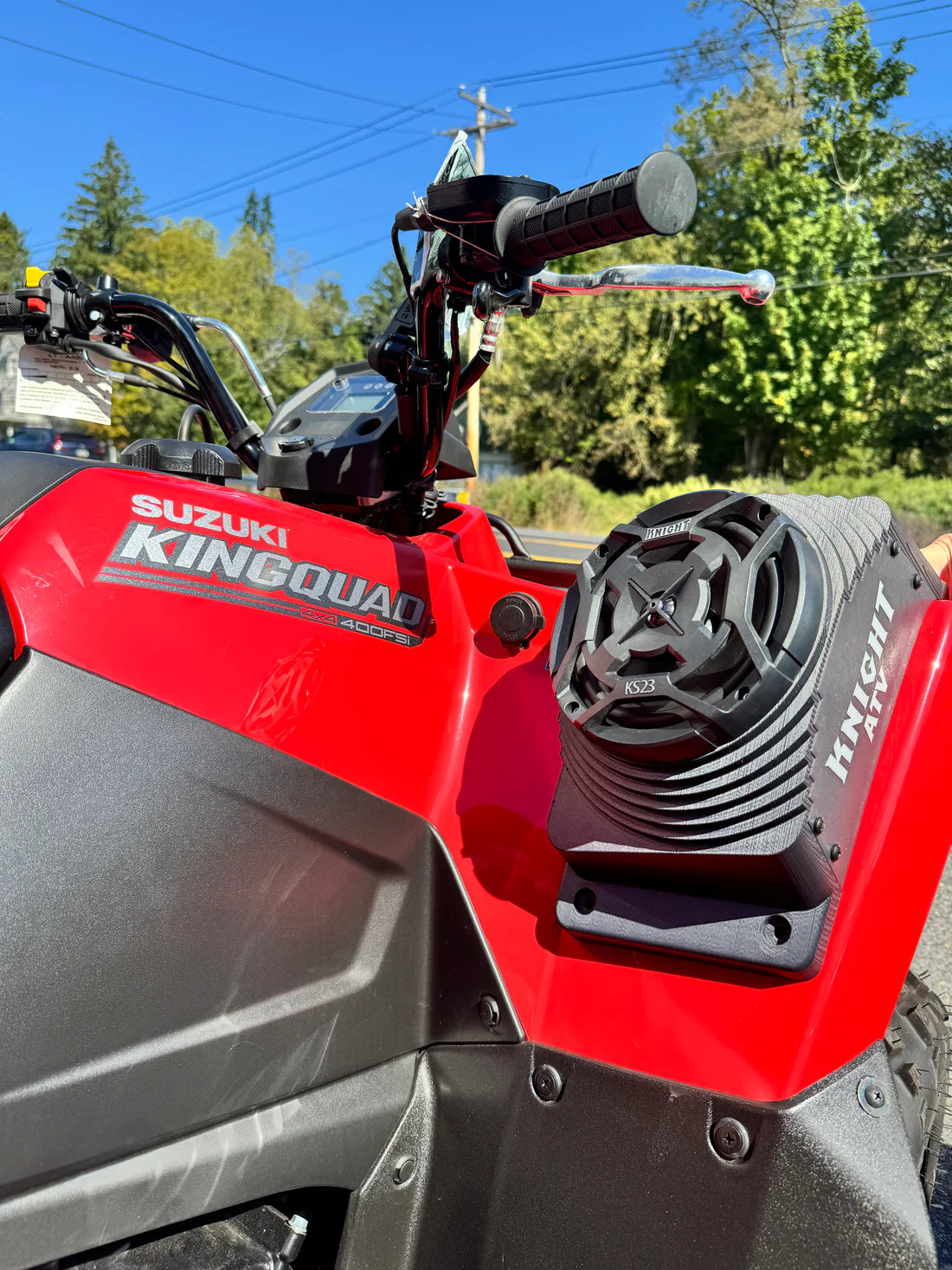 Suzuki King Quad 400 (08-24) Bluetooth Fender Speaker Kit Suzuki King Quad 400 (08-24) Bluetooth Fender Speaker Kit