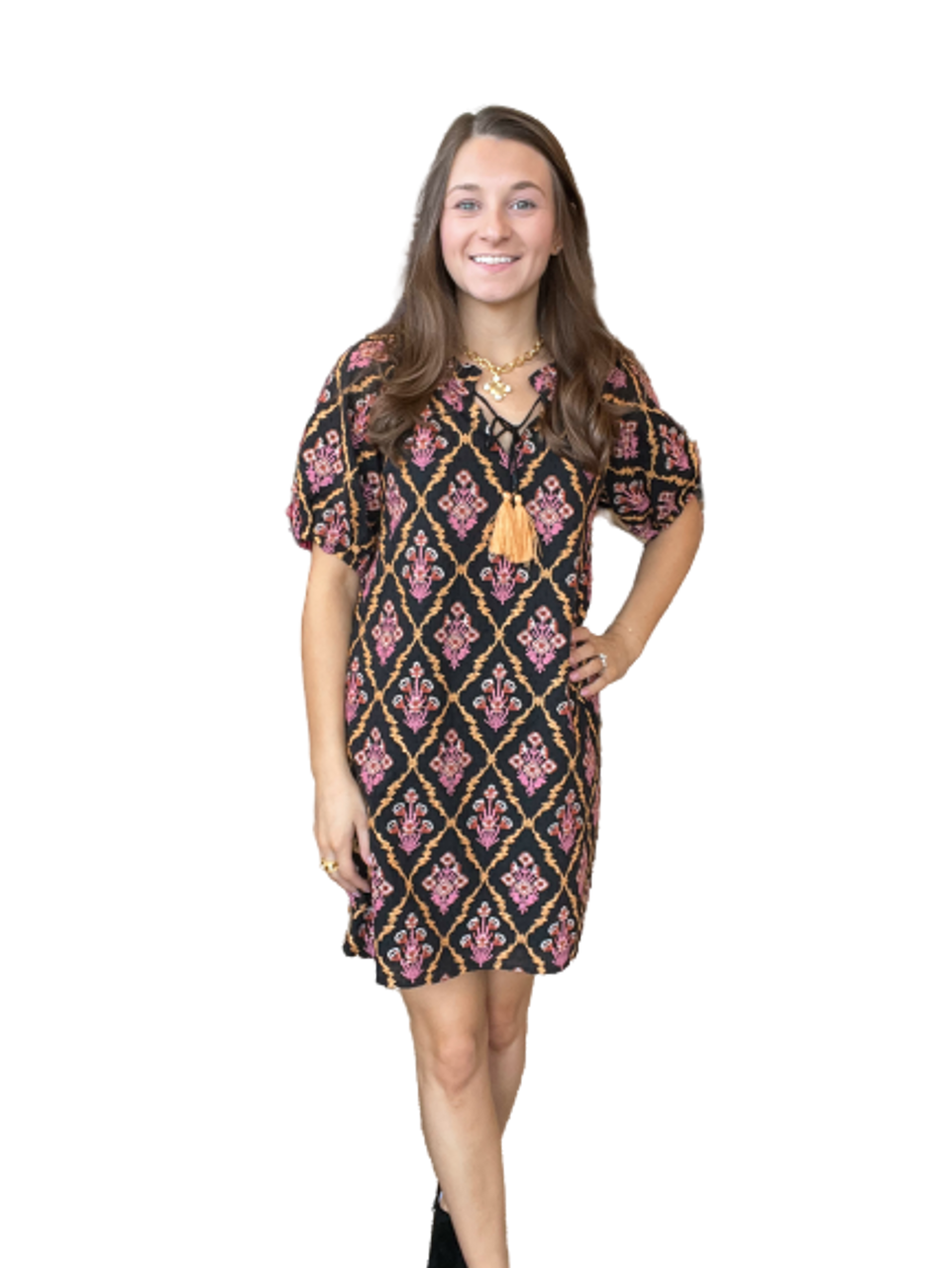 Peasant Dress, Ethnic Embroidery - Monkee's of Fayetteville