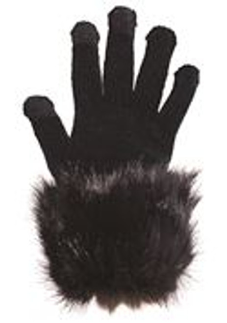 Fur Trimmed Tech Gloves