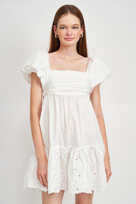 Juliet Mini Dress, Off White