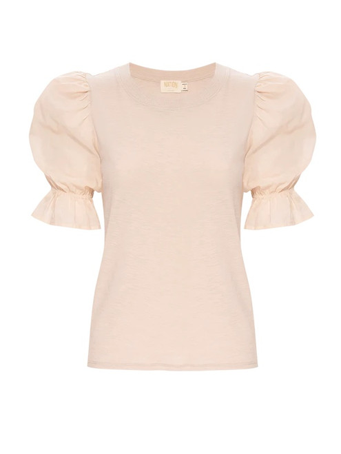 Bia Gathered Sleeve Tee