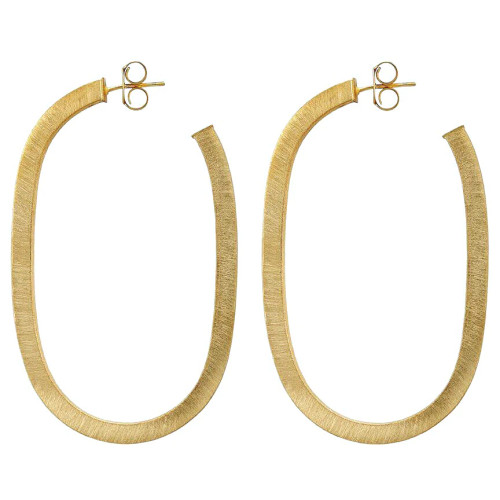 Lala Hoops - Brushed Gold