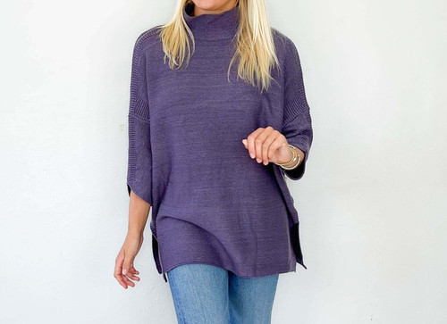 Boho Tunic, Violet O/S