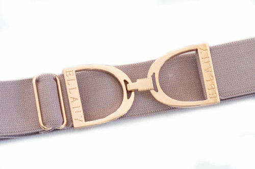 Lilac 1.5" Rose Gold Stirrup Belt