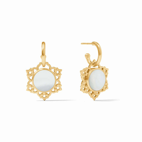 Helene Hoop and Charm Earring, MOP