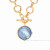 Honeybee Statement Necklace, Chalcedony