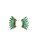 Petite Crystal Madeline Studs, Emerald