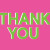 Shocking Pink Thank You Notes