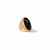 Cannes Statement Ring , Obsidian Black - 7