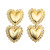 Double Golden Valentine Heart