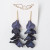 Hyacinth Earrings, Navy